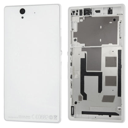 Middle Board & Battery Back Cover for Sony Xperia Z (L36H) - Compatible with Galaxy Tab P6200, White