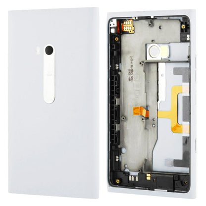 High-Quality White Back Battery Cover with Side Button Flex Cable for Nokia Lumia 900