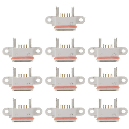 10-Pack Charging Port Dock Connector Replacement for Xiaomi Mi 4 - High Quality (White)