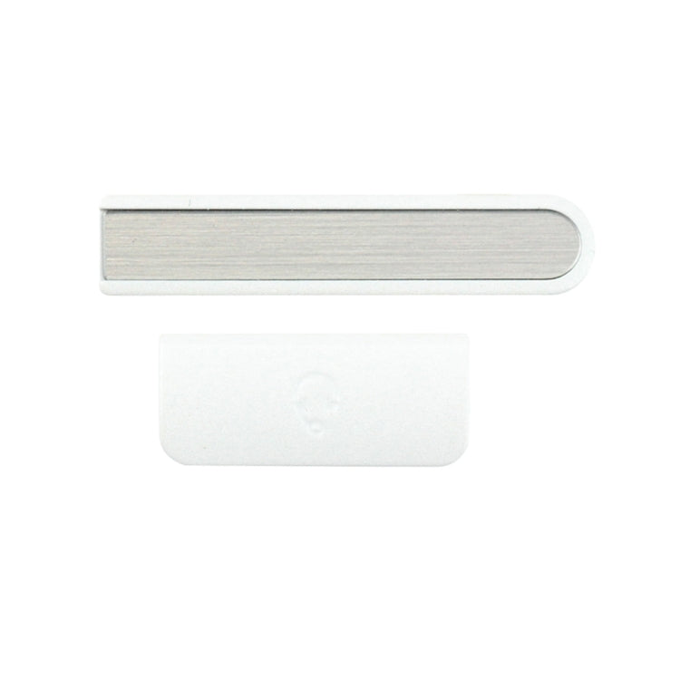 Replacement Earphone & Volume Control Button for Sony Xperia ZR / M36h (C5502) - High Quality Silver Part