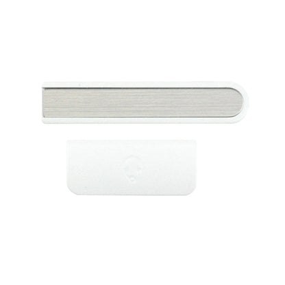 Replacement Earphone & Volume Control Button for Sony Xperia ZR / M36h (C5502) - High Quality Silver Part