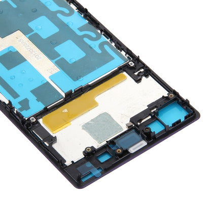 Purple Front Housing LCD Frame Bezel Plate Replacement for Sony Xperia Z1 / C6902 / L39h / C6903 / C6906 / C6943