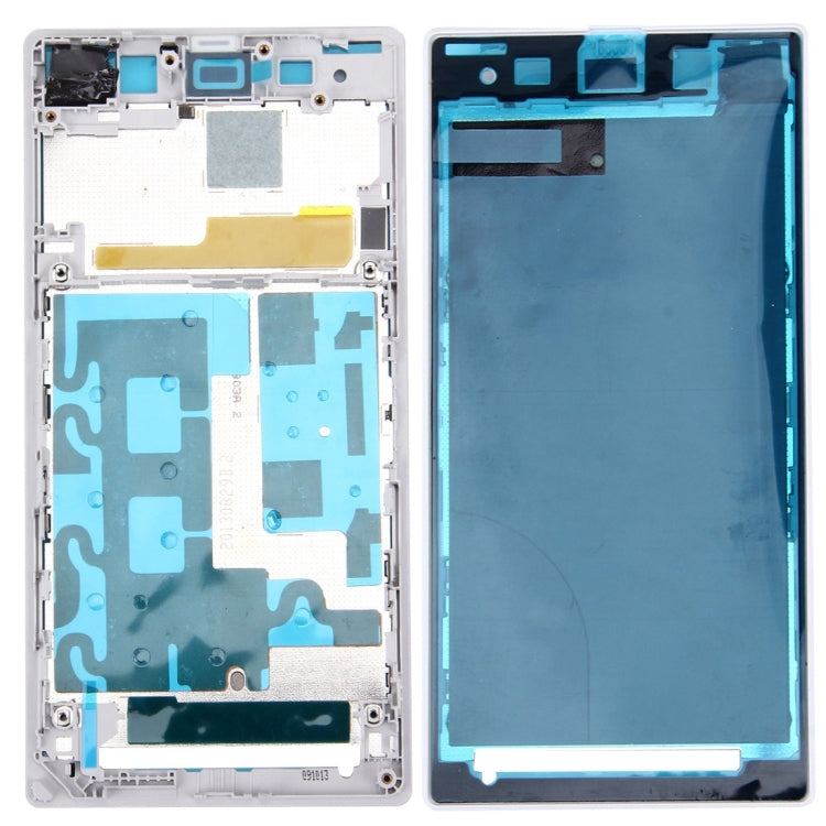 High-Quality Front Housing LCD Frame Bezel Plate for Sony Xperia Z1 / C6902 / L39h / C6903 / C6906 / C6943 (White)