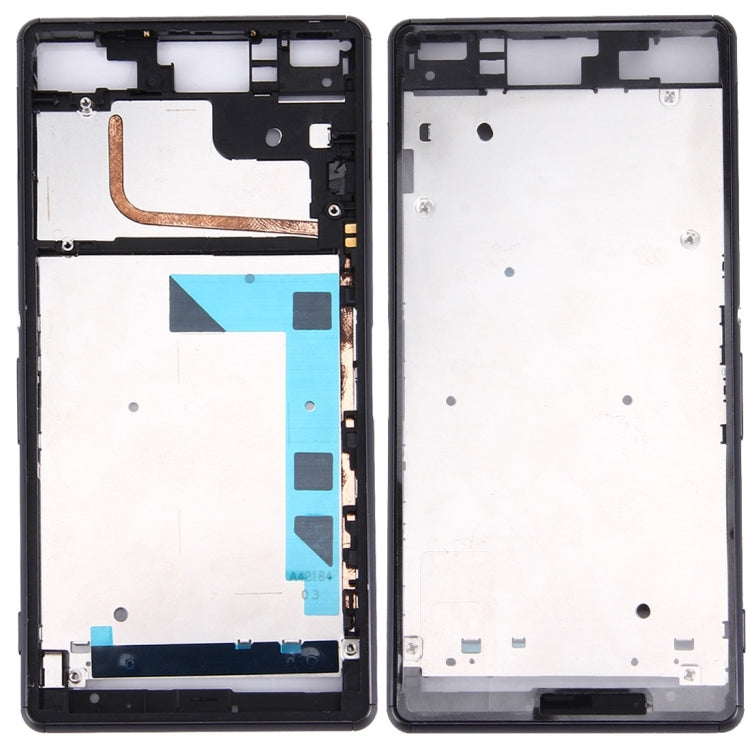 Sony Xperia Z3 / L55W / D6603 Front Housing LCD Frame Bezel Plate Replacement (Black) - High Quality Repair Part