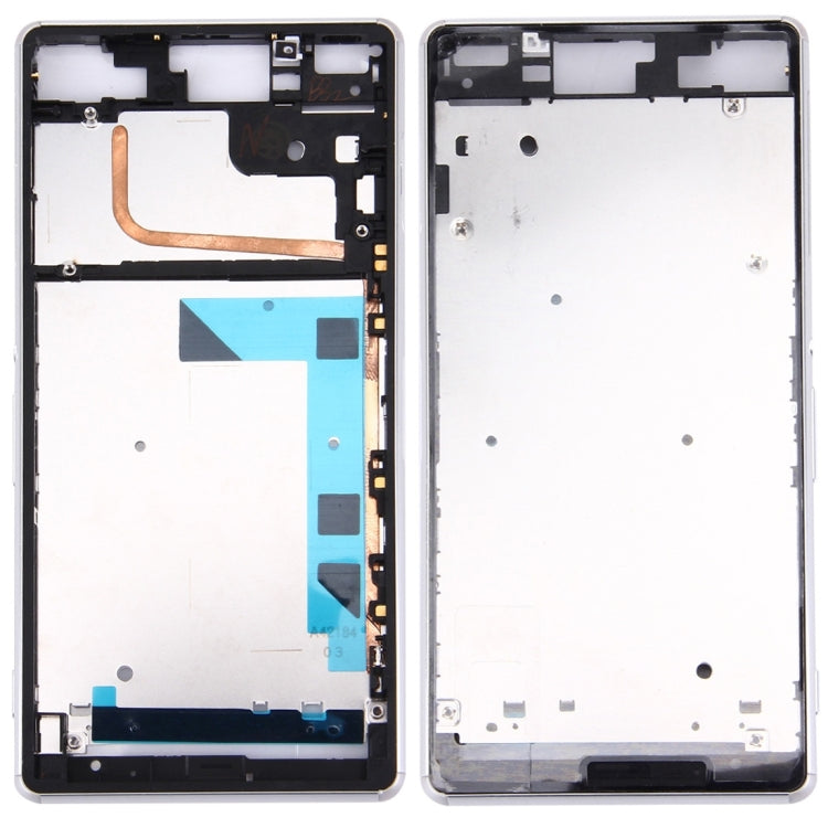 High-Quality Front Housing LCD Frame Bezel Plate Replacement for Sony Xperia Z3 / L55w / D6603 (White)