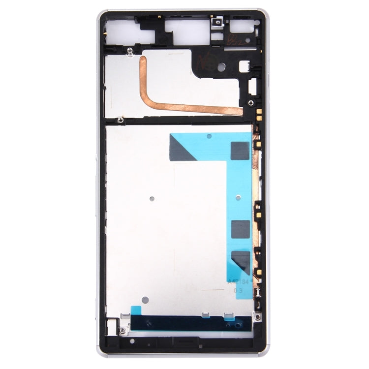 High-Quality Front Housing LCD Frame Bezel Plate Replacement for Sony Xperia Z3 / L55w / D6603 (White)