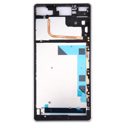 High-Quality Front Housing LCD Frame Bezel Plate Replacement for Sony Xperia Z3 / L55w / D6603 (White)