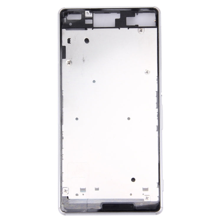High-Quality Front Housing LCD Frame Bezel Plate Replacement for Sony Xperia Z3 / L55w / D6603 (White)