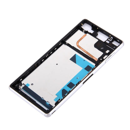 High-Quality Front Housing LCD Frame Bezel Plate Replacement for Sony Xperia Z3 / L55w / D6603 (White)