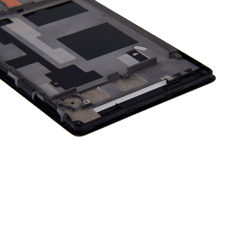 High-Quality Front Housing LCD Frame Bezel Plate with Adhesive for Sony Xperia C3 (Black)
