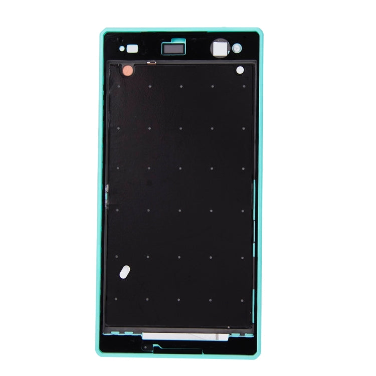 High-Quality Green Front Housing with Adhesive for Sony Xperia C3 (D2533) - LCD Frame Replacement