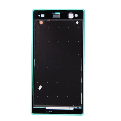 High-Quality Green Front Housing with Adhesive for Sony Xperia C3 (D2533) - LCD Frame Replacement