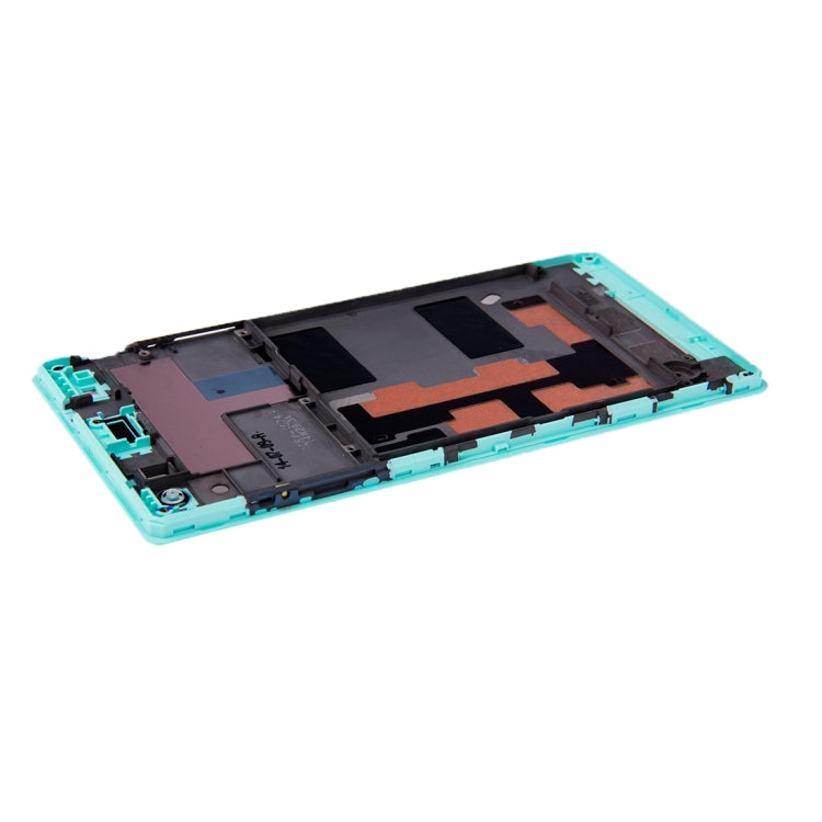 High-Quality Green Front Housing with Adhesive for Sony Xperia C3 (D2533) - LCD Frame Replacement