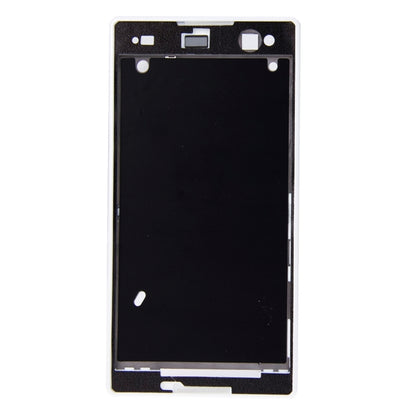 High-Quality Front Housing with Adhesive for Sony Xperia C3 (D2533) - White LCD Frame Replacement