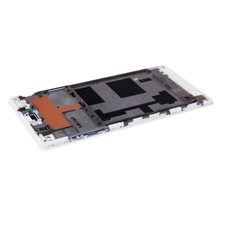 High-Quality Front Housing with Adhesive for Sony Xperia C3 (D2533) - White LCD Frame Replacement