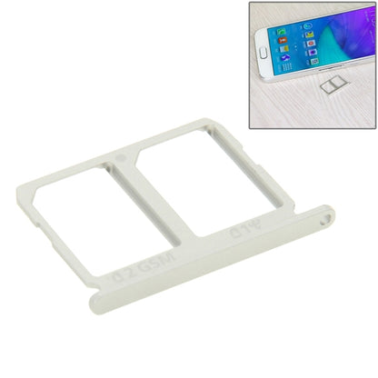 Silver 2 SIM Card Tray for Samsung Galaxy S6 - Replacement Part, Professional Installation Recommended
