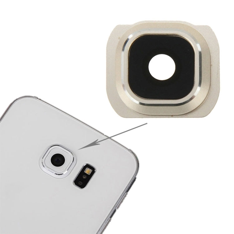 Genuine Gold Back Camera Lens Cover for Samsung Galaxy S6 - High Quality Replacement Part
