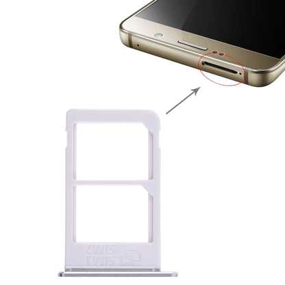 Silver Double SIM Card Tray for Samsung Galaxy Note 5 (N920) - Compatible Replacement Accessory