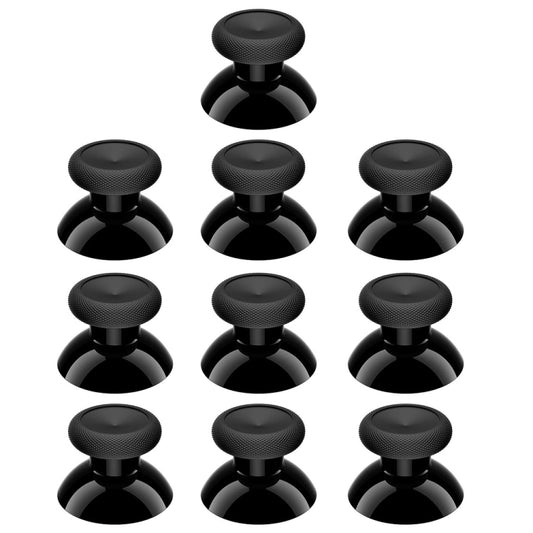 10 Pack of Black 3D Analog Joystick Caps for Xbox One Controller - High Quality Replacement Parts
