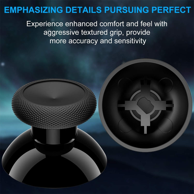 10 Pack of Black 3D Analog Joystick Caps for Xbox One Controller - High Quality Replacement Parts