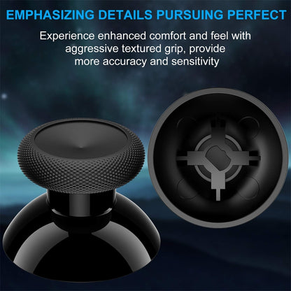 10 Pack of Black 3D Analog Joystick Caps for Xbox One Controller - High Quality Replacement Parts