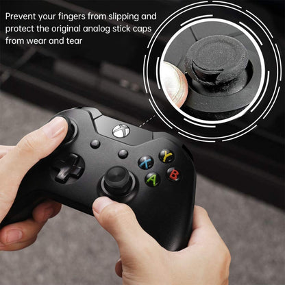 10 Pack of Black 3D Analog Joystick Caps for Xbox One Controller - High Quality Replacement Parts