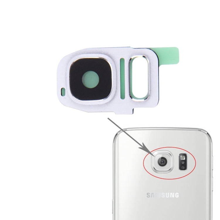 Samsung Galaxy S7 / G930 Rear Camera Lens Cover Replacement (White) - High Quality, Professional Installation Recommended
