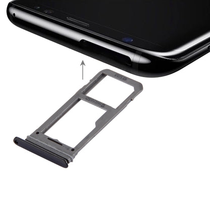 Black SIM Card Tray & Micro SD Tray for Samsung Galaxy S8 - High Quality Replacement Part