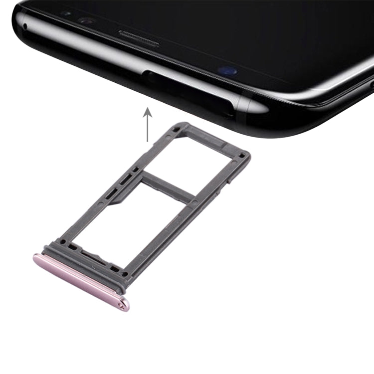 High-Quality Pink SIM Card Tray & Micro SD Tray for Samsung Galaxy S8 - Replacement Parts