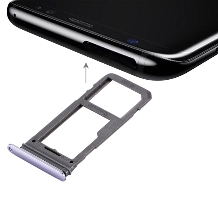 Samsung Galaxy S8 SIM & Micro SD Card Tray (Orchid Gray) - High Quality Replacement Part