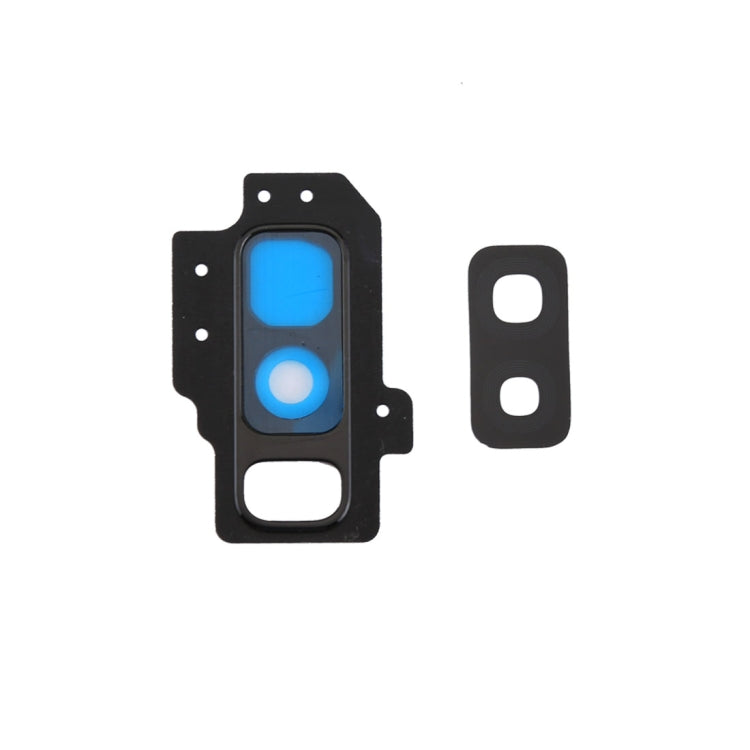 10pcs Black Camera Lens Cover Replacement for Samsung Galaxy S9+ / G9650 - High Quality Repair Parts