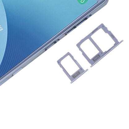 SIM Card Tray & Micro SD Card Tray for Samsung Galaxy J3 (2017) J330, J5 (2017) J530, J7 (2017) J730 - Blue
