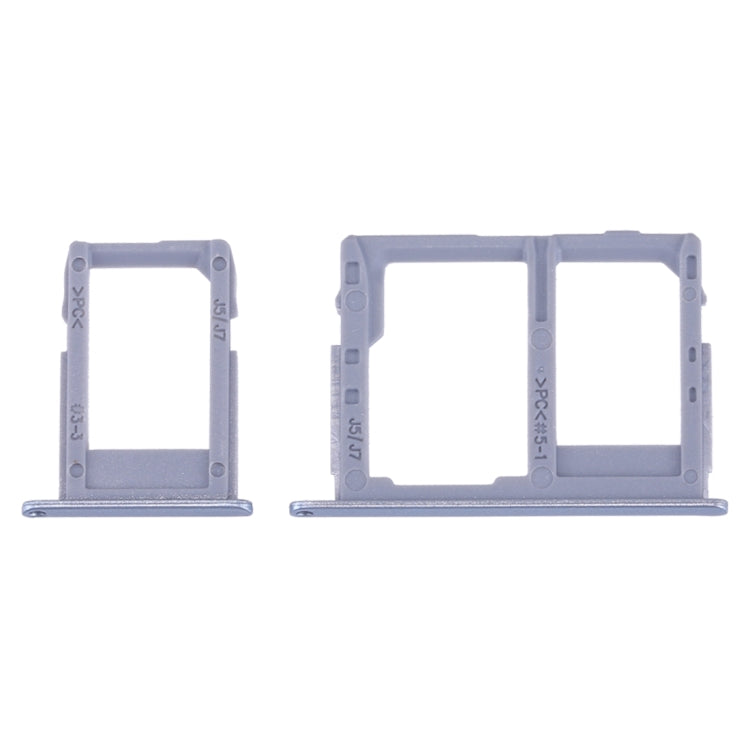 SIM Card Tray & Micro SD Card Tray for Samsung Galaxy J3 (2017) J330, J5 (2017) J530, J7 (2017) J730 - Blue