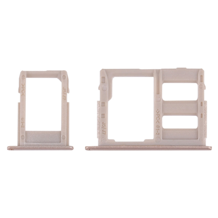 Gold SIM Card Tray + Micro SD Card Tray for Samsung Galaxy J3/J5/J7 (2017) Single SIM Models (J330/J530/J730)