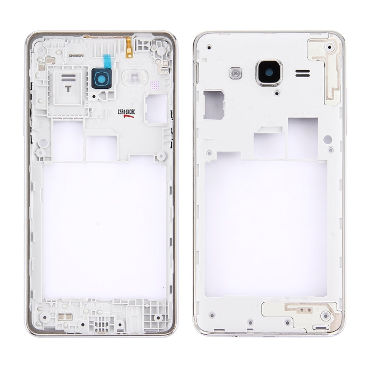 Samsung Galaxy On5 / G5500 Silver Middle Frame Bezel Replacement (Double Card Version) - High Quality