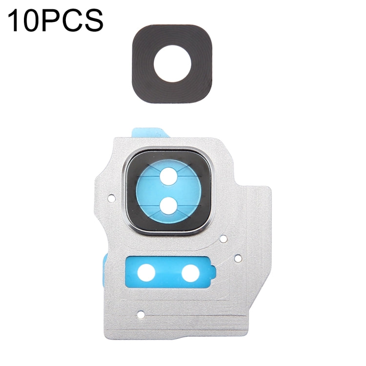 10pcs Silver Camera Lens Cover Replacement for Samsung Galaxy S8+ / G955 - High Quality & Durable