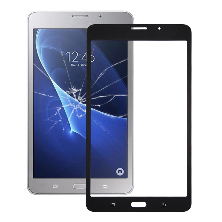 Black Front Screen Outer Glass Lens Replacement for Samsung Galaxy Tab A 7.0 LTE (2016) / T285