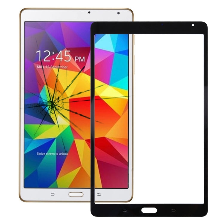 Samsung Galaxy Tab S 8.4 / T700 Replacement Front Outer Glass Lens (Black) - Quality Tested, Easy Install