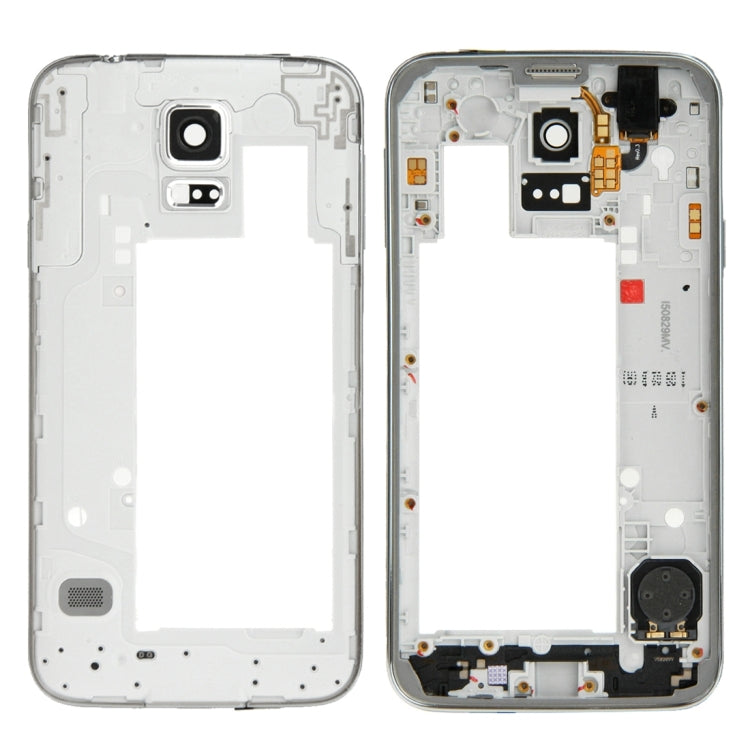 Silver Middle Frame Bezel Replacement for Samsung Galaxy S5 Neo / G903 - High Quality, Professional Installation Recommended