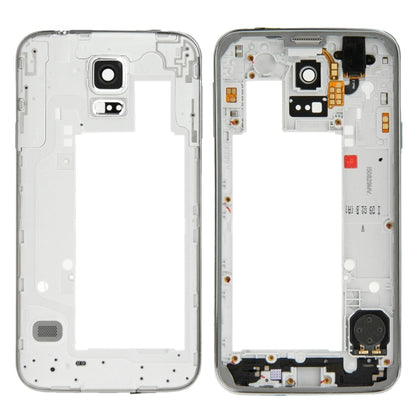 Silver Middle Frame Bezel Replacement for Samsung Galaxy S5 Neo / G903 - High Quality, Professional Installation Recommended
