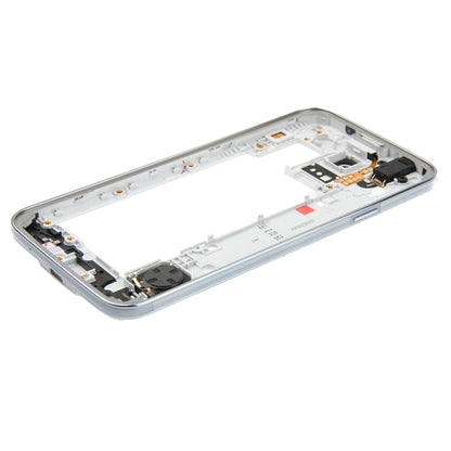 Silver Middle Frame Bezel Replacement for Samsung Galaxy S5 Neo / G903 - High Quality, Professional Installation Recommended