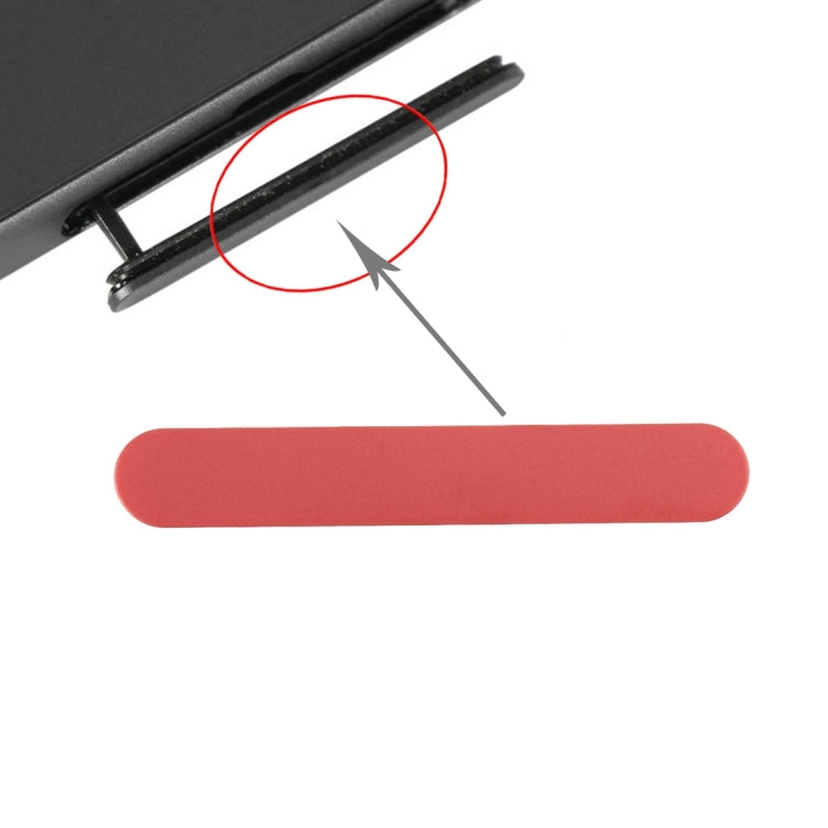 Compact Dust Plug for Sony Xperia Z5 Card Slot (Red) - High Quality Protection Against Dust & Water