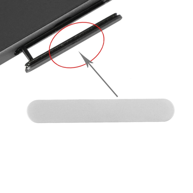 Silver Compact Dust Plug for Sony Xperia Z5 Card Slot - Protects Against Dust & Water
