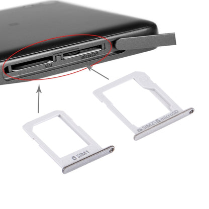 Samsung Galaxy E5 (Dual SIM) SIM Card Tray & Micro SD Card Tray Replacement - Silver
