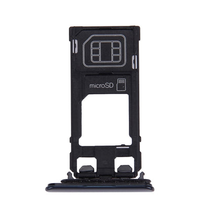 Dark Blue SIM Card Tray & Micro SD Card Tray for Sony Xperia XZ (Single SIM Version) - High Quality Replacement
