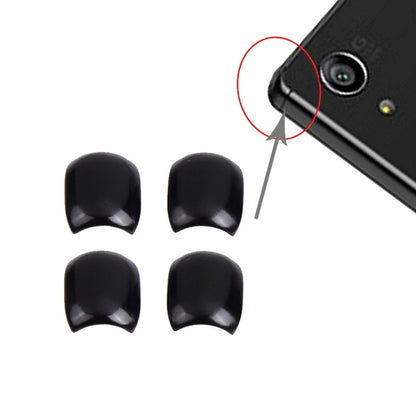 4-Piece Black Front Bezel Edge Replacement for Sony Xperia Z5 Premium - High Quality Repair Part