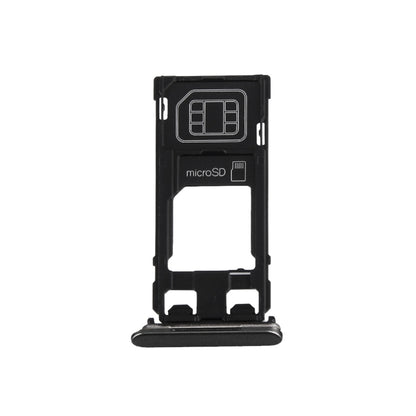 Sony Xperia X Single SIM Version - SIM Card Tray, Micro SD Card Tray & Dust Plug (Graphite Black)