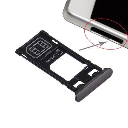 Sony Xperia X Single SIM Version - SIM Card Tray, Micro SD Card Tray & Dust Plug (Graphite Black)
