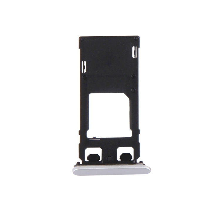 SIM Card Tray, Micro SD Card Tray & Dust Plug for Sony Xperia X (Single SIM Version) - White Replacement