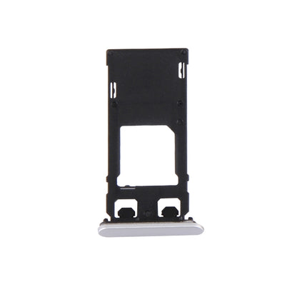 SIM Card Tray, Micro SD Card Tray & Dust Plug for Sony Xperia X (Single SIM Version) - White Replacement